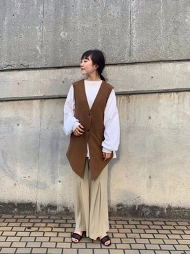 「Uhr（ウーア）のアイテム（ジャケット/アウター）」を使った、てらさんさん（レディース・157cm）の春コーディネート
