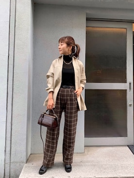 てらさんさん（レディース・157cm）の秋コーディネート