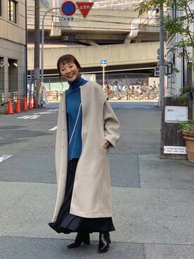 てらさんさん（レディース・157cm）の冬コーディネート
