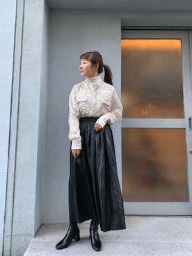 てらさんさん（レディース・157cm）の冬コーディネート