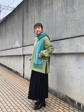 てらさんさん(レディース・157cm)の冬コーディネート