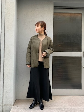 てらさんさん（レディース・157cm）の冬コーディネート