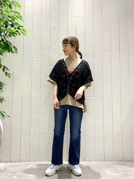 てらさんさん(レディース・157cm)の春コーディネート