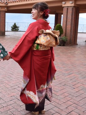 「abcd（ナシ）のアイテム（その他）」を使った、ぼんきちくんさん（レディース・155cm）の冬コーディネート