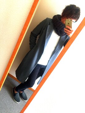 「HusHusH（ハッシュアッシュ）のアイテム（ジャケット/アウター）」を使った、K/Kさん（メンズ・177cm）の冬コーディネート