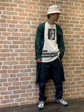 「YOUSER（ユーザー）のアイテム」を使った、山田 統生さん（メンズ・182cm）の春コーディネート