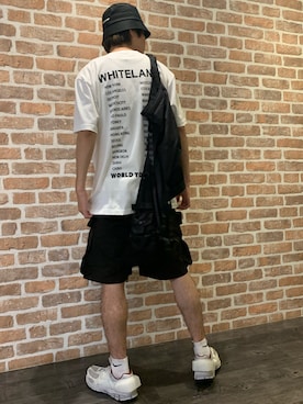 「L.H.P（エルエイチピー）のアイテム（帽子）」を使った、山田 統生さん（メンズ・182cm）の夏コーディネート