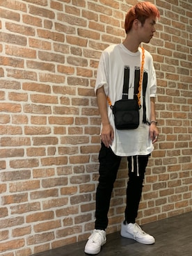 「NILoS（ニルズ）のアイテム」を使った、山田 統生さん（メンズ・182cm）の夏コーディネート
