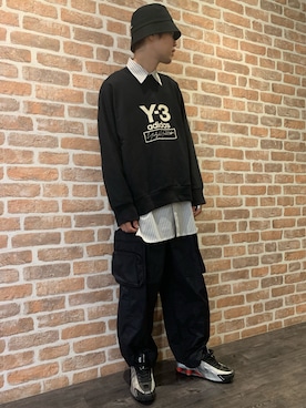 「L.H.P（エルエイチピー）のアイテム（帽子）」を使った、山田 統生さん（メンズ・182cm）の秋コーディネート