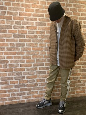 「L.H.P（エルエイチピー）のアイテム（帽子）」を使った、山田 統生さん（メンズ・182cm）の秋コーディネート