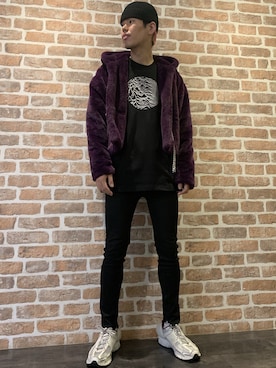 山田 統生さん（メンズ・182cm）の冬コーディネート