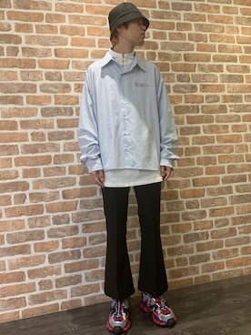 「L.H.P（エルエイチピー）のアイテム（帽子）」を使った、山田 統生さん（メンズ・182cm）の冬コーディネート