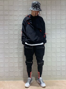 山田 統生さん（メンズ・182cm）の冬コーディネート