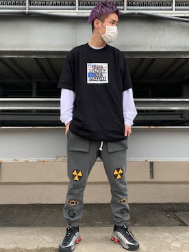「black eye patch」｜山田 統生さん（メンズ・182cm）の春コーディネート