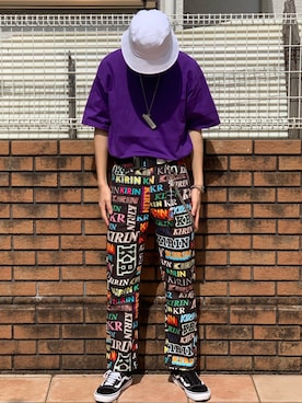 「PROCLUB」｜「アイテム（財布/小物）」を使った、山田 統生さん（メンズ・182cm）の春コーディネート