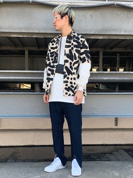 「soe（ソーイ）のアイテム」を使った、山田 統生さん（メンズ・182cm）の春コーディネート