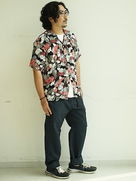 「クールビズ」｜中井　皓次さん（メンズ・166cm）の夏コーディネート