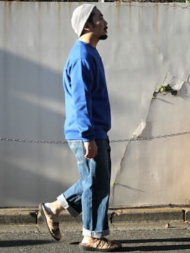 「Denime（ドゥニーム）のアイテム（帽子）」を使った、中井　皓次さん（メンズ・166cm）の秋コーディネート