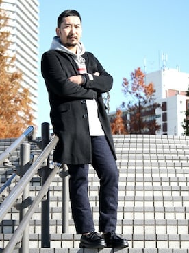 中井　皓次さん（メンズ・166cm）の冬コーディネート