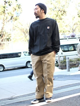 「Denime（ドゥニーム）のアイテム」を使った、中井　皓次さん（メンズ・166cm）の冬コーディネート