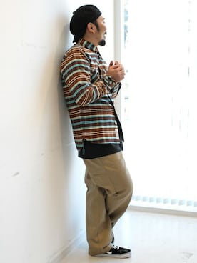 「Denime（ドゥニーム）のアイテム（パンツ）」を使った、中井　皓次さん（メンズ・166cm）の冬コーディネート