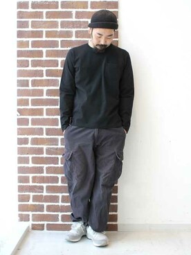 「Denime（ドゥニーム）のアイテム」を使った、中井　皓次さん（メンズ・166cm）の冬コーディネート