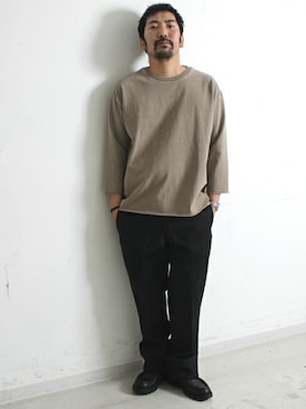 「Denime（ドゥニーム）のアイテム」を使った、中井　皓次さん（メンズ・166cm）の春コーディネート