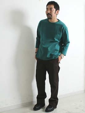 「七分袖」｜中井　皓次さん（メンズ・166cm）の春コーディネート