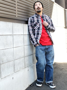 中井　皓次さん（メンズ・166cm）の春コーディネート