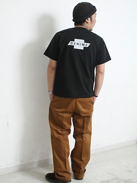 「Denime（ドゥニーム）のアイテム」を使った、中井　皓次さん（メンズ・166cm）の春コーディネート