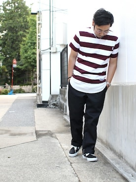 「Dickies（ディッキーズ）のアイテム（その他パンツ）」を使った、中井　皓次さん（メンズ・166cm）の春コーディネート