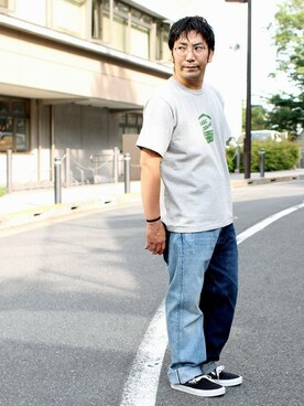 「リメイクジーンズ」｜中井　皓次さん（メンズ・166cm）の春コーディネート