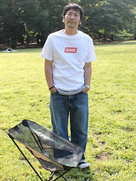 「DISCUS（ディスカス）のアイテム」を使った、中井　皓次さん（メンズ・166cm）の夏コーディネート