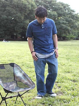 「DISCUS ATHLETIC（ディスカス　アスレチック）のアイテム」を使った、中井　皓次さん（メンズ・166cm）の夏コーディネート