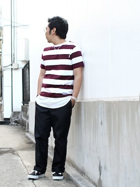 「DISCUS ATHLETIC（ディスカス　アスレチック）のアイテム」を使った、中井　皓次さん（メンズ・166cm）の夏コーディネート