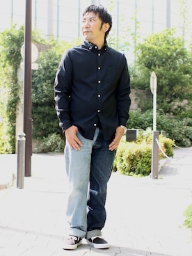 「オックスフォード」｜中井　皓次さん（メンズ・166cm）の夏コーディネート