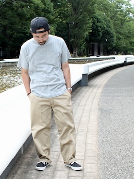 「DISCUS ATHLETIC（ディスカス　アスレチック）のアイテム」を使った、中井　皓次さん（メンズ・166cm）の夏コーディネート