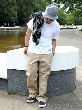 「DISCUS ATHLETIC（ディスカス　アスレチック）のアイテム」を使った、中井　皓次さん（メンズ・166cm）の夏コーディネート