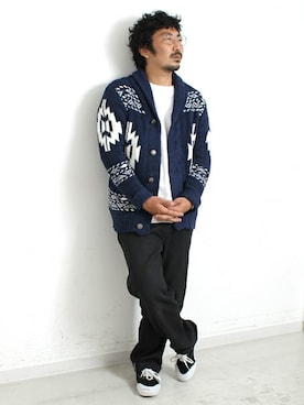 「Denime（ドゥニーム）のアイテム」を使った、中井　皓次さん（メンズ・166cm）の秋コーディネート