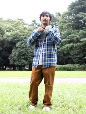 「Denime（ドゥニーム）のアイテム」を使った、中井　皓次さん（メンズ・166cm）の秋コーディネート