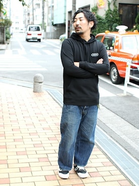 「Denime（ドゥニーム）のアイテム」を使った、中井　皓次さん（メンズ・166cm）の秋コーディネート