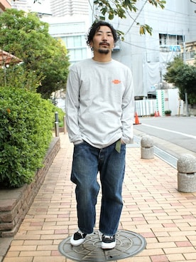 「Denime（ドゥニーム）のアイテム」を使った、中井　皓次さん（メンズ・166cm）の秋コーディネート