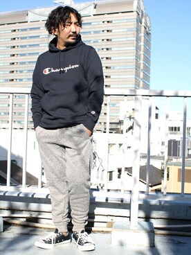 「Denime（ドゥニーム）のアイテム」を使った、中井　皓次さん（メンズ・166cm）の冬コーディネート