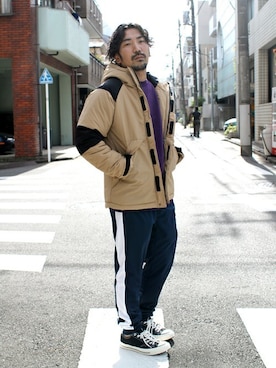 「Denime（ドゥニーム）のアイテム（ダウンジャケット/コート）」を使った、中井　皓次さん（メンズ・166cm）の冬コーディネート