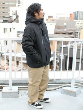 「Denime（ドゥニーム）のアイテム（ダウンジャケット/コート）」を使った、中井　皓次さん（メンズ・166cm）の冬コーディネート