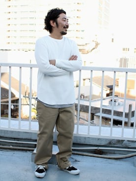 「Denime（ドゥニーム）のアイテム」を使った、中井　皓次さん（メンズ・166cm）の冬コーディネート