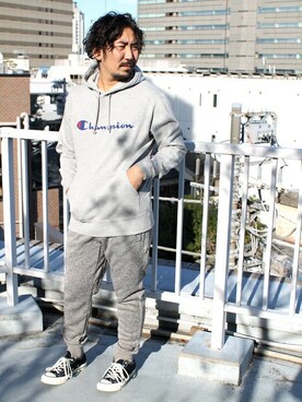 「Denime（ドゥニーム）のアイテム」を使った、中井　皓次さん（メンズ・166cm）の冬コーディネート