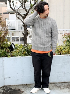 中井　皓次さん（メンズ・166cm）の冬コーディネート