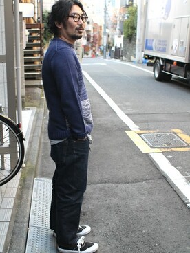 「Denime」｜中井　皓次さん（メンズ・166cm）の冬コーディネート