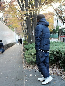 「Denime（ドゥニーム）のアイテム（ダウンジャケット/コート）」を使った、中井　皓次さん（メンズ・166cm）の冬コーディネート